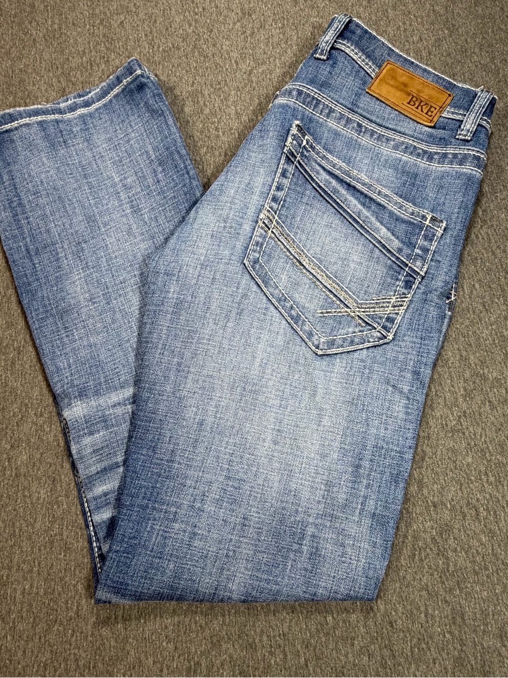 BKE Buckle Jeans Men’s 32R Blue Aiden Bootleg Medium Wash Stretch Denim Bootcut
